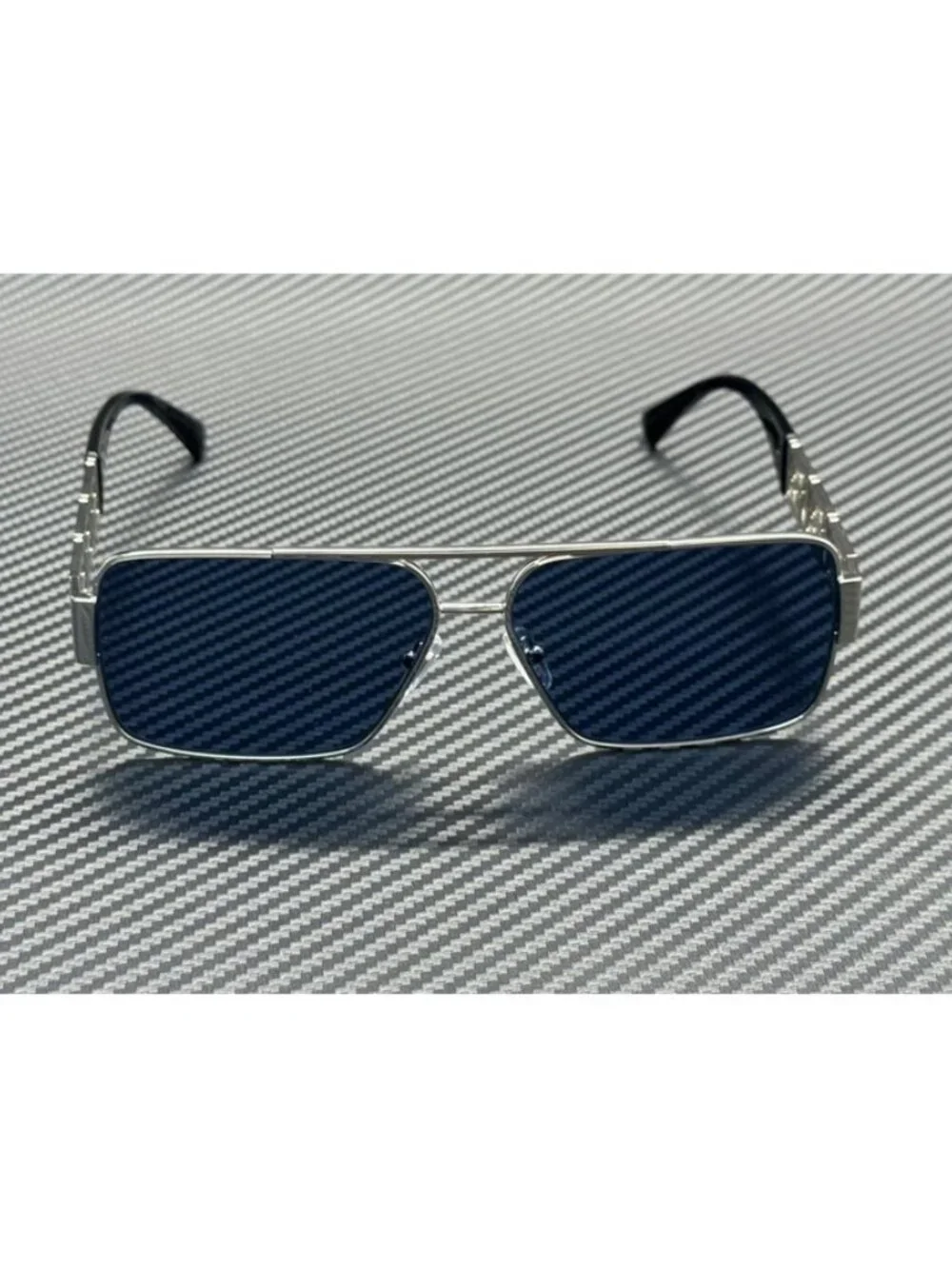 New Versace Men  Silver Sunglasses 61-13-145